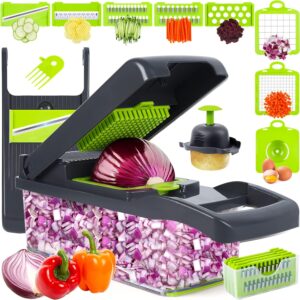 Vegetable Chopper, Onion Chopper, Mandolin Slicer,Pro 10 in 1professional food Chopper multifunctional Vegetable Chopper and Slicer, Dicing Machine, AdjustableVegetable