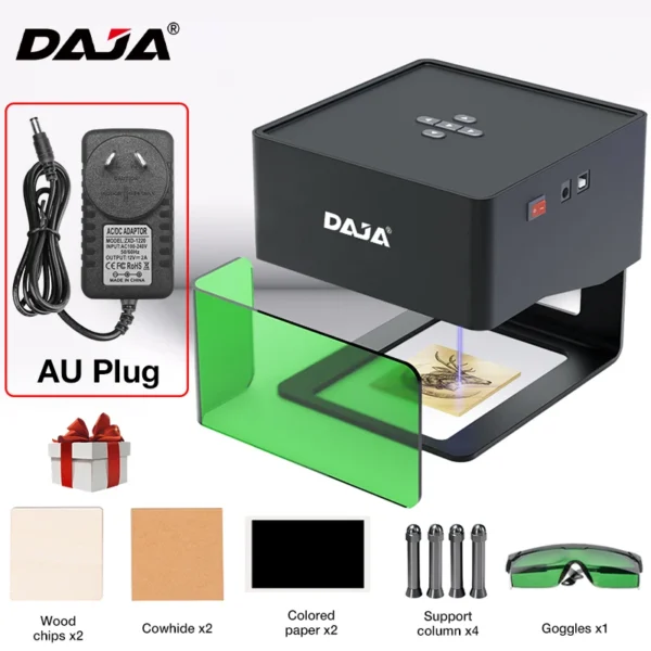 DAJA DJ6 Mini Portable Laser Engraver Diy Bluetooth Machine Painted Dog Tag Paper Leather Wooden Plastic Logo CNC Machine - Image 7