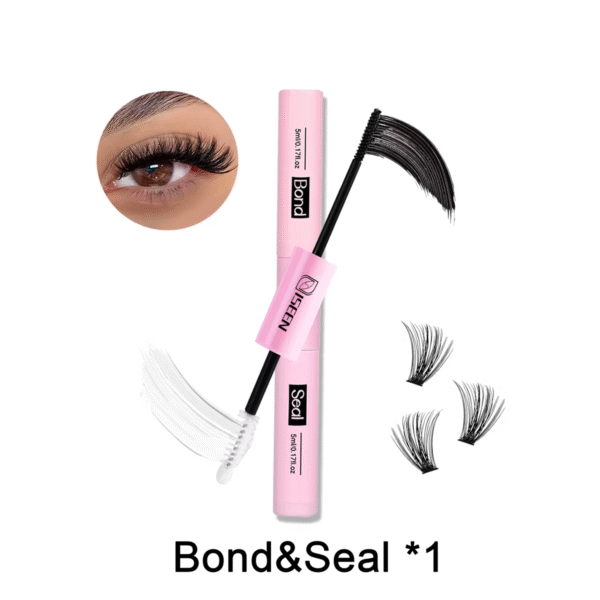 ISEEN Eyelash Bond and Seal 10ml Eyelash Glue Remover 5ml Eyelash Curler Eyelash Brush Tweezers Makeup Kit - Image 5