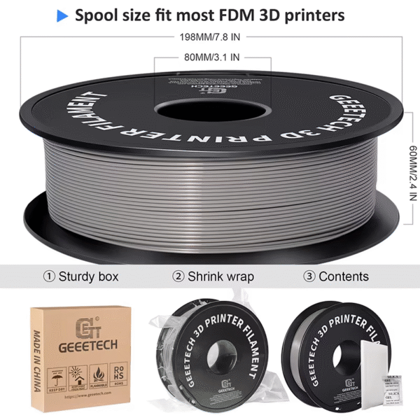 Geeetech Standard PLA Filament 1kg 1.75mm 3D Printer Plastic Material, Accuracy 0.03mm, for Fit Most FDM Printer - Image 6