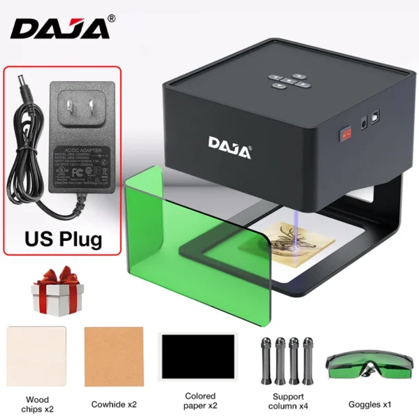 DAJA DJ6 Mini Portable Laser Engraver Diy Bluetooth Machine Painted Dog Tag Paper Leather Wooden Plastic Logo CNC Machine - Image 9
