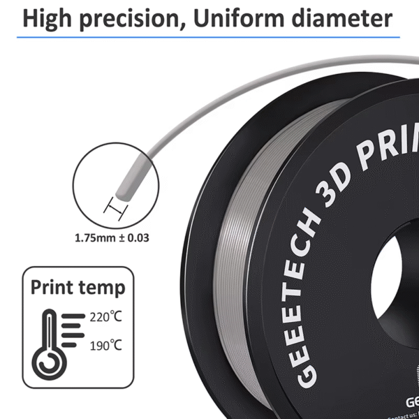 Geeetech Standard PLA Filament 1kg 1.75mm 3D Printer Plastic Material, Accuracy 0.03mm, for Fit Most FDM Printer - Image 2
