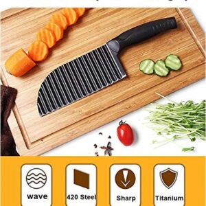 Crinkle Potato Cutter Waves French Fries Slicer